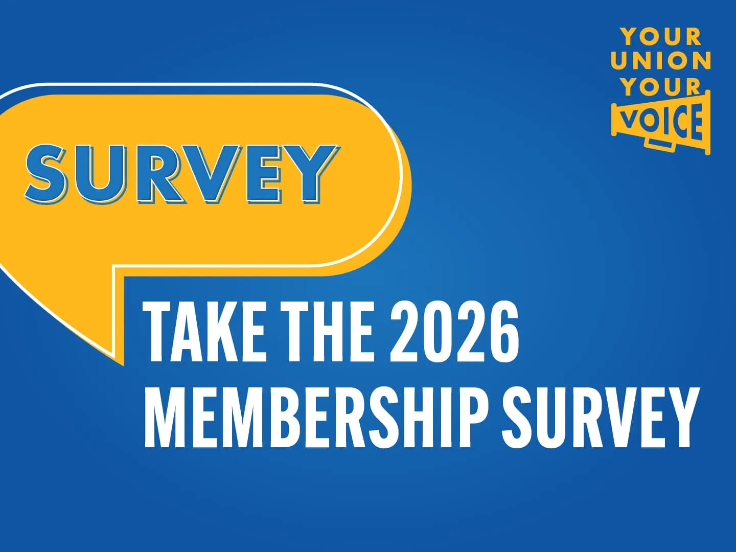 Take the 2026 Membership Survey